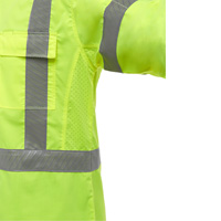 Bisley&reg; X-Back Long Sleeve Work Shirt with X-Airflow, Poly-Cotton, Small, High Visibility Lime-Yellow Infinity Industrial Services Inc.