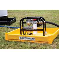 Yellow PVC Mini-Berm, 10 US gal. Capacity, 2' W x 2' L x 4" H Infinity Industrial Services Inc.
