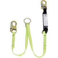 SA-5405-4 Shock Absorbing Lanyard, 4', Snap Hook Center, Snap Hook Leg Ends, Polyester Infinity Industrial Services Inc.