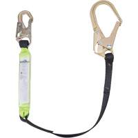 SA-6402-4 Shock Absorbing Lanyard, 4', Form Hook Center, Snap Hook Leg Ends, Polyester Infinity Industrial Services Inc.