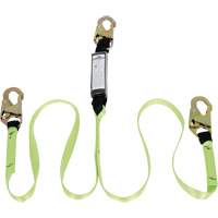 SA-54000-6 Shock Absorbing Lanyard, 6', Snap Hook Center, Snap Hook Leg Ends, Polyester Infinity Industrial Services Inc.