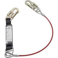 SA-5500-4 Shock Absorbing Lanyard, 4', Snap Hook Center, Snap Hook Leg Ends, Galvanized Steel Infinity Industrial Services Inc.