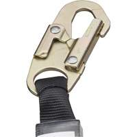 SA-5502-6 Shock Absorbing Lanyard, 6', Form Hook Center, Snap Hook Leg Ends, Galvanized Steel Infinity Industrial Services Inc.