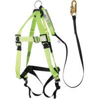FBH-10000A5440-4 4' Class A Harness & Lanyard with 220 lbs. Capacity, Harness/Lanyard Combo Infinity Industrial Services Inc.