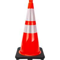 Premium Traffic Cone, 28", Orange, 4" & 6" Reflective Collar(s) Infinity Industrial Services Inc.