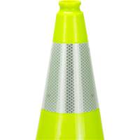 Premium Traffic Cone, 18", Lime Green, 6" Reflective Collar(s) Infinity Industrial Services Inc.