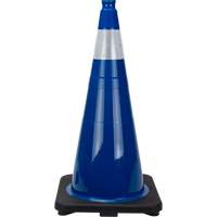 Premium Traffic Cone, 28", Blue, 4" Reflective Collar(s) Infinity Industrial Services Inc.