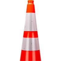 Premium Traffic Cone, 36", Orange, 4" & 6" Reflective Collar(s) Infinity Industrial Services Inc.