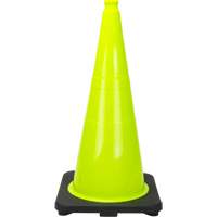 Premium Traffic Cone, 28", Lime Green Infinity Industrial Services Inc.