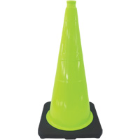 Premium Traffic Cone, 18", Lime Green Infinity Industrial Services Inc.
