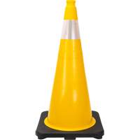 Premium Traffic Cone, 28", Yellow, 4" Reflective Collar(s) Infinity Industrial Services Inc.