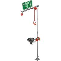 Douche combin&eacute;e avec cuvette ouverte en acier inoxydable et entr&eacute;e sup&eacute;rieure, Socle Infinity Industrial Services Inc.