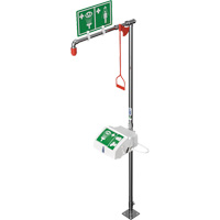 Douche combin&eacute;e avec cuvette ferm&eacute;e en ABS et entr&eacute;e inf&eacute;rieure, Socle Infinity Industrial Services Inc.