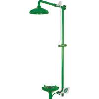 Douche combin&eacute;e pour laboratoire avec cuvette ouverte en ABS, Montage mural Infinity Industrial Services Inc.