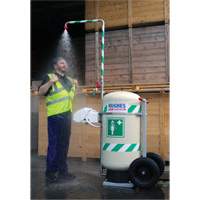 Mobile Self-Contained Emergency Safety Shower with Eye & Face Wash, 30 gal. Capacity, Meets None Infinity Industrial Services Inc.