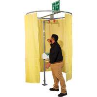 Pipe Mounted Safety Shower Modesty Curtain Infinity Industrial Services Inc.