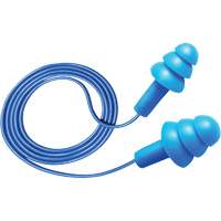 Bouchons d'oreilles d&eacute;tectables et r&eacute;utilisables Hush 50-25, Avec cordon, Taille unique, Vrac - Boîte, NRR dB 25 Infinity Industrial Services Inc.