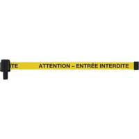 PLUS Banner, Attention - Entr&eacute;e Interdite, 15', Black and Yellow Tape Infinity Industrial Services Inc.