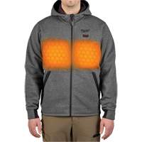 M12 Heated Hoodie (Jacket Only), Men's, Medium, Grey, Poly-Cotton Infinity Industrial Services Inc.