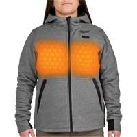 M12 Heated Hoodie with Battery, Women's, Medium, Grey, Poly-Cotton Infinity Industrial Services Inc.