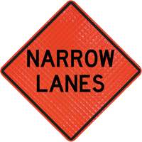 Quadra Flex Roll-Up Sign with Traffic Control Person Ahead Symbol Infinity Industrial Services Inc.