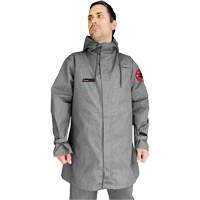 Manteau CoreMAX FR 35" avec capuchon attach&eacute;, Petit, Gris Infinity Industrial Services Inc.