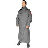 Manteau ignifuge de 52' avec capuchon fixe CoreMAX, Petit, Gris Infinity Industrial Services Inc.