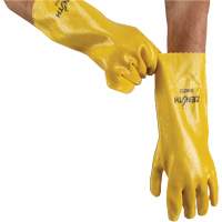 Rough-Finish Chemical-Resistant Gloves, Size 9, 14" L, PVC, Interlock Inner Lining, 47-mil Infinity Industrial Services Inc.