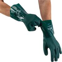 Double Dipped Green Gloves, 12" L, PVC, Cotton Jersey Inner Lining, 70-mil Infinity Industrial Services Inc.