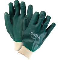 Double Dipped Green Gloves, 10" L, PVC, Cotton Jersey Inner Lining, 70-mil Infinity Industrial Services Inc.