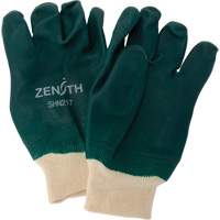 Double Dipped Green Gloves, 10" L, PVC, Cotton Jersey Inner Lining, 70-mil Infinity Industrial Services Inc.