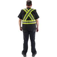 Veste d'arpenteur conforme aux normes de la CSA, Noir, Moyen, Polyester Infinity Industrial Services Inc.
