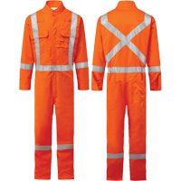 Bizflame&reg; 88/12 Iona 7 oz. FR510 FR Coverall, Size 36, Orange Infinity Industrial Services Inc.