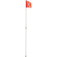 Heavy-Duty Safety Whip, Threaded Mount, 8' High, Orange with Reflective X Infinity Industrial Services Inc.