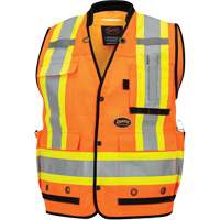 6680 High-Visibility Antimicrobial Mesh-Back Surveyor Vest, High Visibility Orange, Small, Polyester Infinity Industrial Services Inc.