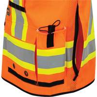 6680 High-Visibility Antimicrobial Mesh-Back Surveyor Vest, High Visibility Orange, Small, Polyester Infinity Industrial Services Inc.