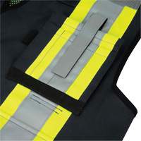 6679 High-Visibility Antimicrobial Mesh-Back Surveyor Vest, Black, Small, Polyester Infinity Industrial Services Inc.