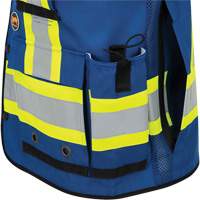 6681 High-Visibility Antimicrobial Mesh-Back Surveyor Vest, Royal Blue, Small, Polyester Infinity Industrial Services Inc.