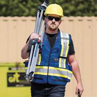 6681 High-Visibility Antimicrobial Mesh-Back Surveyor Vest, Royal Blue, Small, Polyester Infinity Industrial Services Inc.