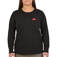GRIDIRON Long Sleeve Pocket T-Shirt, Women's, X-Small, Black Infinity Industrial Services Inc.
