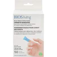 Blue Bandages, Fingertip, 3", Fabric Metal Detectable, Sterile Infinity Industrial Services Inc.