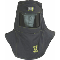 Cagoule de protection contre l'arc &eacute;lectrique TCG, Noir, 40 cal/cm², ANSI Z87.1/ASTM F1506/ASTM F1959/ASTM F2178/R&eacute;pond ou surpasse la norme CSA Z462/NFPA 70E, 4 Arc &eacute;lectrique EPI cat&eacute;gorie niveau Infinity Industrial Services Inc.