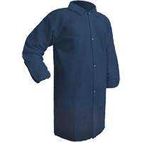 Care Lab Coat, Polypropylene, Medium, Blue Infinity Industrial Services Inc.