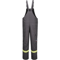 Bizflame&reg; 88/12 Insulated Bib Pants, Cotton/Nylon, Small, Grey Infinity Industrial Services Inc.