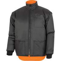 5056 Pioneer&reg; Yukon 7-in-1 Waterproof Winter Safety Parka, Polyester, Black/High Visibility Orange, X-Small Infinity Industrial Services Inc.