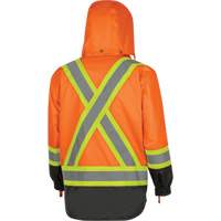 5056 Pioneer&reg; Yukon 7-in-1 Waterproof Winter Safety Parka, Polyester, Black/High Visibility Orange, X-Small Infinity Industrial Services Inc.