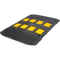 Speed Hump with End Caps, Rubber, 3' L x 40" W x 2" H Infinity Industrial Services Inc.