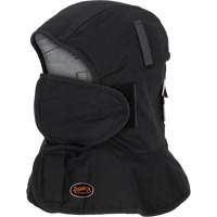 Pioneer 765A Flame-Resistant Quilted Hard Hat Liner with Long Neck & Detachable Mouthpiece, Black/Grey, Cotton/FR-Tech&reg;/Modacrylic/Nylon Infinity Industrial Services Inc.
