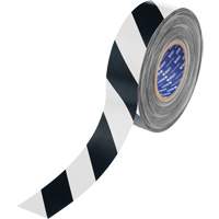 Ruban de marquage pour plancher ToughStripe Max, 2" x 100', Polyester, Noir et blanc Infinity Industrial Services Inc.