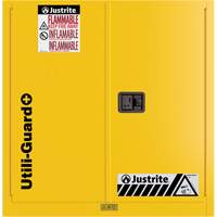 Armoire de s&eacute;curit&eacute; pour produits inflammables Utili-Guard+, 30 gal., 1 Porte(s), 43" La x 44" h x 22" p Infinity Industrial Services Inc.